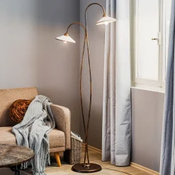 ONLI Gulvlampe Rosina med to keramiske skjermer Sale