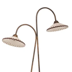 ONLI Gulvlampe Rosina med to keramiske skjermer Sale