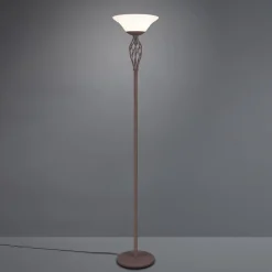 Trio Lighting Gulvlampe Rustica med fotbryter, rust| Gulvlamper