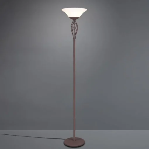 Trio Lighting Gulvlampe Rustica med fotbryter, rust| Gulvlamper
