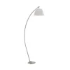 ONLI Gulvlampe Sinea, sølv/sølv, høyde 110 cm, jern, tekstil Hot