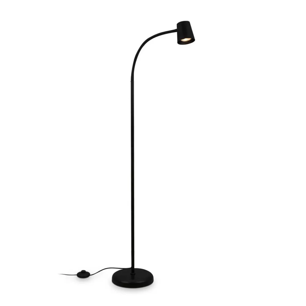 Briloner Gulvlampe Skriva, justerbar, GU10, svart Discount
