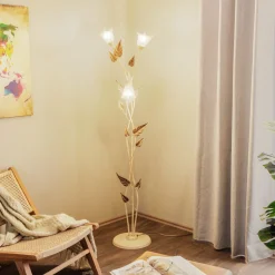 ONLI Gulvlampe Vanda i florentinsk stil, elfenben| Gulvlamper