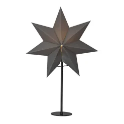 STAR TRADING Gulvstjerne Mixa metall/papir svart/mørkegrå Best