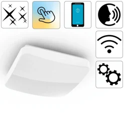 Hama glitter-taklampe, stjernehimmel CCT kantet| Smarthus Belysning