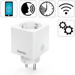 Hama Mini WLAN-stikkontakt, app- og talestyring Sale