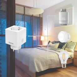 Hama Mini WLAN-stikkontakt strømmåler app-styring| Tilbehør
