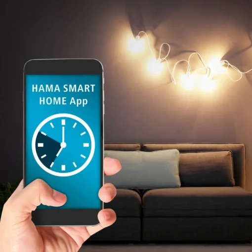 Hama Mini WLAN-stikkontakt strømmåler app-styring| Tilbehør