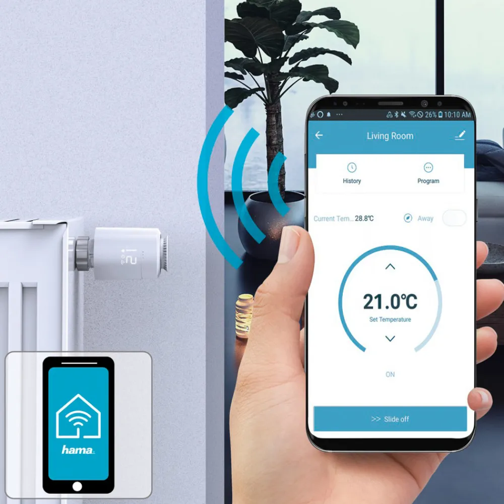 Hama smart radiatortermostat, WLAN, forlengelse Best