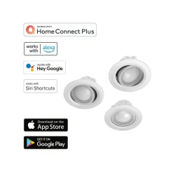 Hama WLAN innfelt spot app-styring CCT 3 stk hvit Clearance