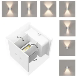 Hama WLAN LED-vegglampe, app-styring, CCT, hvit