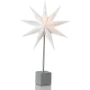 Markslöjd Hard dekor.stjerne som bordlampe høyde 58 cm, hvit| Julebelysning