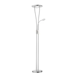 JUST LIGHT. GmbH Helia LED-gulvlampe med leselampe, stål Outlet
