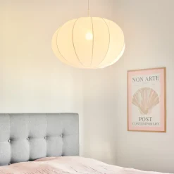 Nordlux Hengelampe Aeron 60 med tekstilskjerm Ø 60 cm Outlet