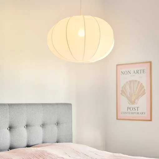Nordlux Hengelampe Aeron 60 med tekstilskjerm Ø 60 cm Outlet