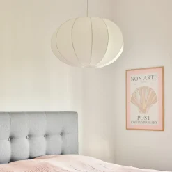Nordlux Hengelampe Aeron 60 med tekstilskjerm Ø 60 cm Outlet