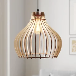 TEMAR LIGHTING Hengelampe Barrel 1 lyskilde, Ø 38 cm| Pendellamper