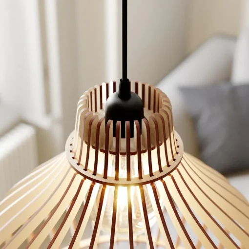 TEMAR LIGHTING Hengelampe Barrel 1 lyskilde, Ø 38 cm| Pendellamper