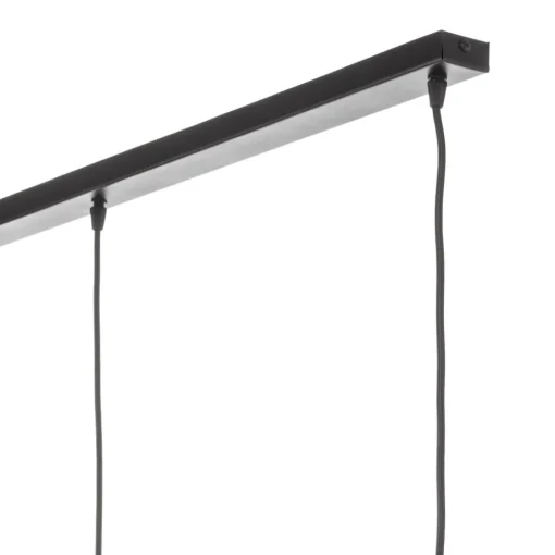 TEMAR LIGHTING Hengelampe Barrel med skjerm i tre, 3 lyskilder, lang Clearance