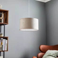 Duolla Hengelampe Bristol, vevmønster, beige Best