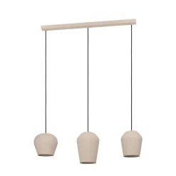 EGLO Hengelampe Cambaito, 3 lyskilder, sandfarget| Pendellamper