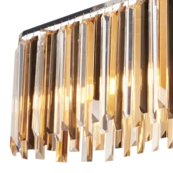 Searchlight Hengelampe Clarissa med krystallprismer, 100 cm Discount