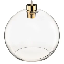 TK Lighting Hengelampe Cubus, gjennomsiktig, glass, Ø 30 cm, E27 New