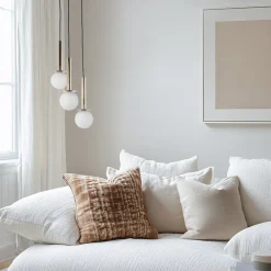 SIGMA Hengelampe Daisy, 3 lyskilder, gull/hvit/svart, glass| Pendellamper