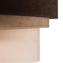 Duolla Hengelampe Devon, brun/beige/ecru/gull Ø45cm| Pendellamper