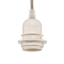 Duolla Hengelampe Devon, brun/beige/ecru/gull Ø45cm| Pendellamper