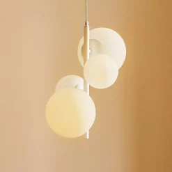 ALDEX Hengelampe Dione, 4 lyskilder, hvit| Pendellamper