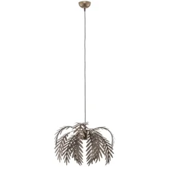 ONLI Hengelampe Dubai, palmedekor, Ø 46 cm, bronse| Pendellamper