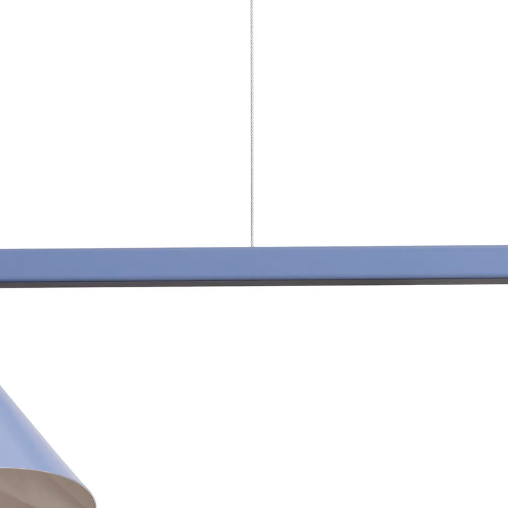 ALDEX Hengelampe Form 4, blå, metall, 4 lyskilder, kjegle, E27 New