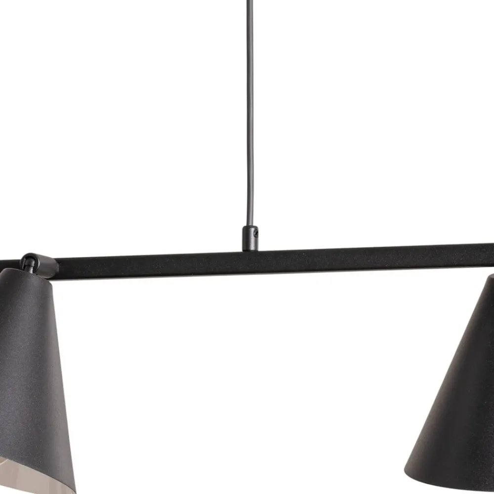 ALDEX Hengelampe Form 4, svart, metall, 4 lyskilder, kjegle, E27| Pendellamper