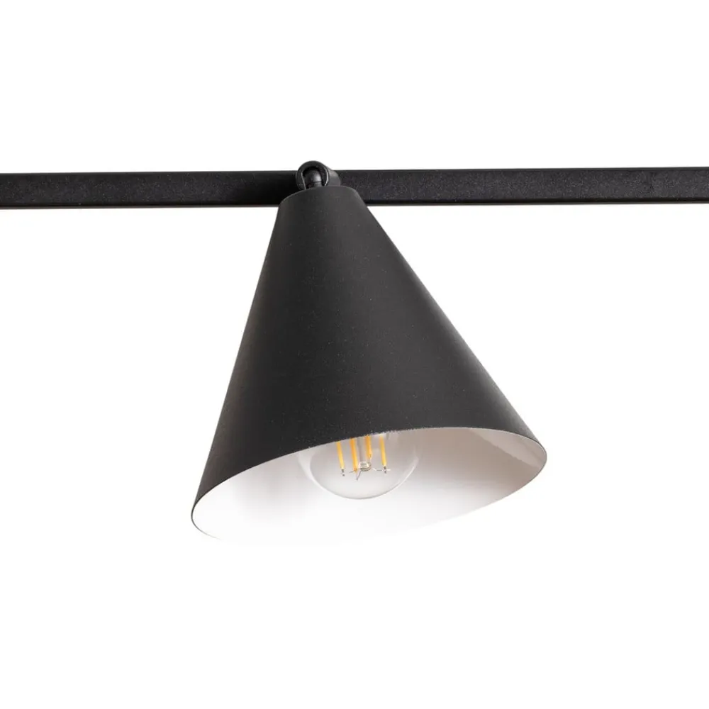 ALDEX Hengelampe Form 4, svart, metall, 4 lyskilder, kjegle, E27| Pendellamper