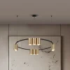 Eko-Light Hengelampe Genesis, aluminium, svart/gull, 10 x GU10, Ø 60 cm| Kontorbelysning
