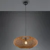 Trio Lighting Hengelampe Hedda av sisal og metall| Pendellamper