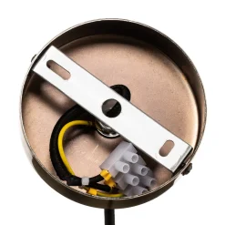 Euluna Hengelampe Leana, glass klart, 1 lyskilde, gammel messing Best