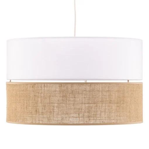 TK Lighting Hengelampe Linobianco med jute Outlet