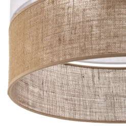 TK Lighting Hengelampe Linobianco med jute Outlet