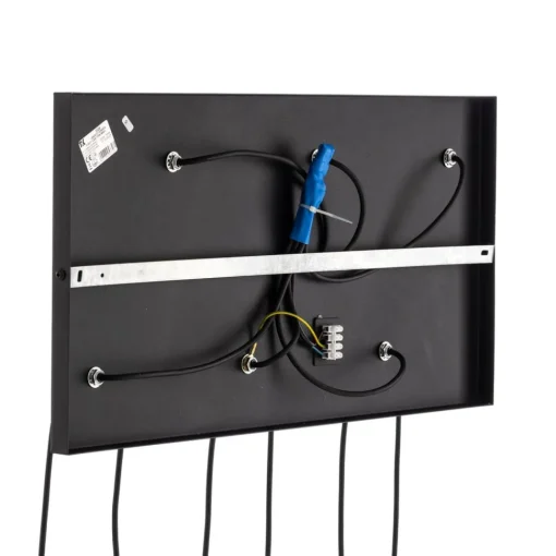 TK Lighting Hengelampe Marco Green, 6 lyskilder klar/grønn/brun| Pendellamper