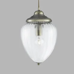 Searchlight Hengelampe Pineapple, messing antikk Discount