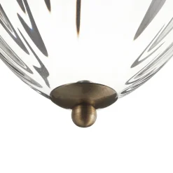 Searchlight Hengelampe Pineapple, messing antikk Discount