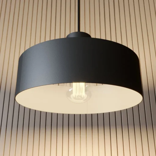 SIGMA Hengelampe Rif i metall, svart, Ø 25 cm