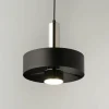 SIGMA Hengelampe Rif Lux, svart/sølv, Ø 25 cm, stål| Pendellamper
