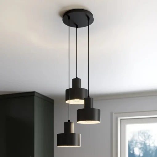 SIGMA Hengelampe Rif, rund med 3 lyskilder, svart New