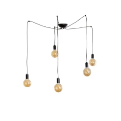 Nowodvorski Lighting Hengelampe Spider i svart, 5 lyskilder| Pendellamper