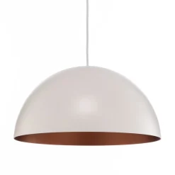 BEGA Hengelampe Studio Line 50996, hvit/kobber, Ø 35 cm| Butikkbelysning