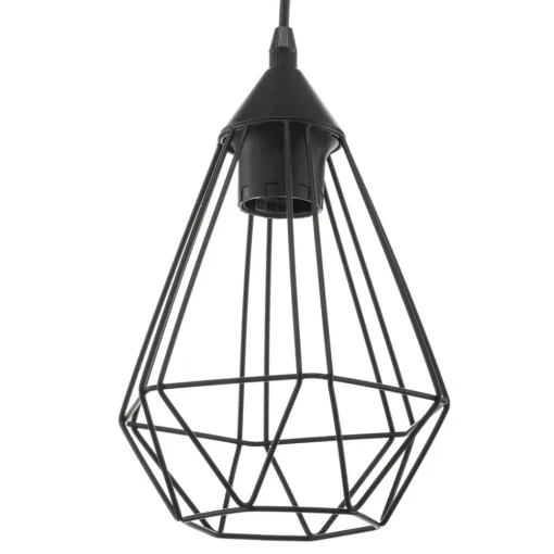 EGLO Hengelampe Tarbes, en lyskilde, 17,5 cm, svart Hot