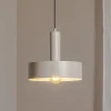 SIGMA Hengelampe Vitrum rund, taupe, sylindrisk, Ø 27 cm| Pendellamper